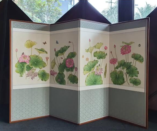 Australia Botanical Artist Original Artwork folding Frame (4pcs)