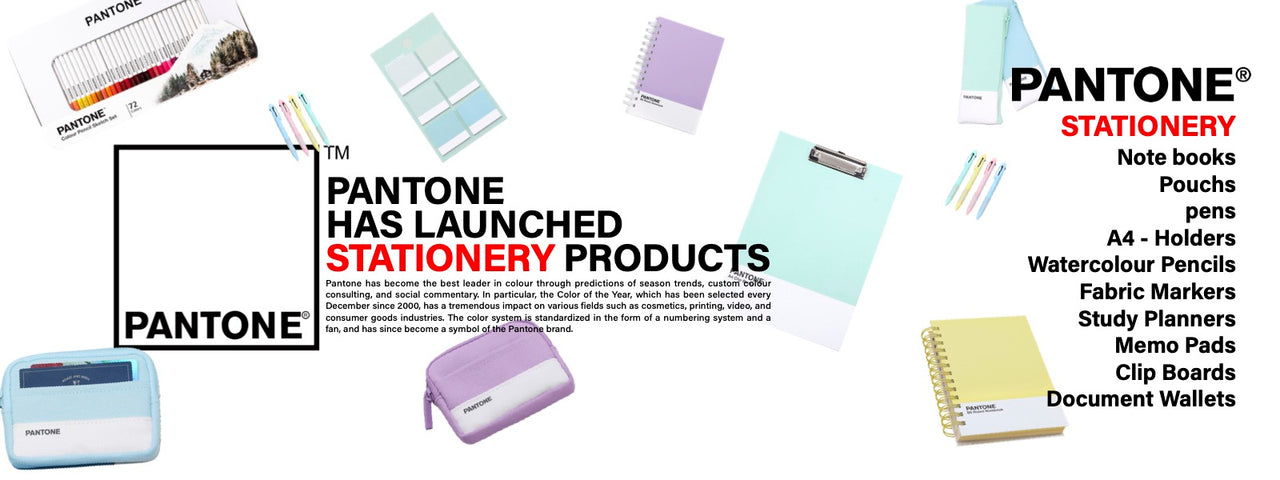 Pantone has launched Stationery products