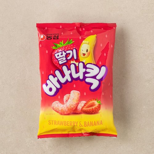 [Nongshim] Banana Kick Strawberry 60g - 16EA/CTN