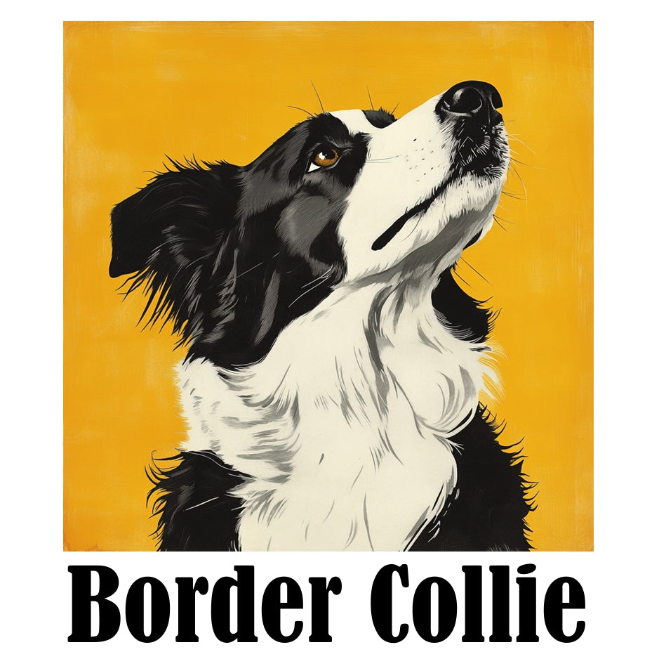 Australia Illuste designed T shirts "Border Collie"   (Gray, Large)