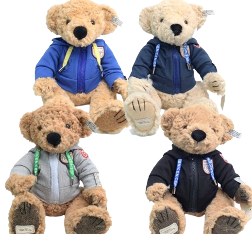 [Gift N Doll] Doll - 4Colour Hoodie Teddy Bear