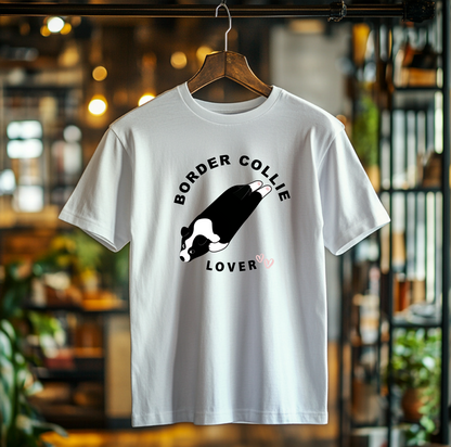 Australia Illuste Desin T shirts " Border Collie Lover" (White, Large)