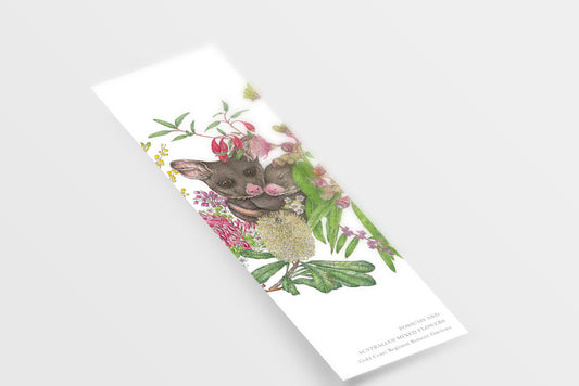 [Minjung Oh] Bookmark – Possums and Australian Mixed Flowers