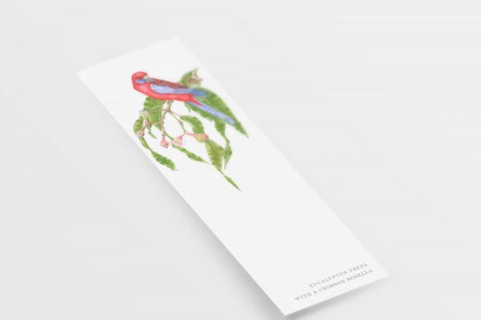 [MinjungOh] Bookmark – Eucalyptus Trees with a Crimson Rosella