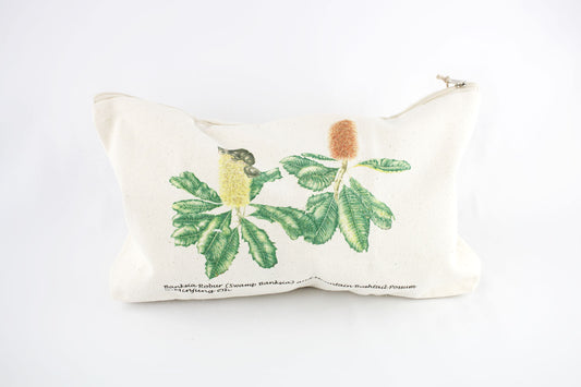 [Minjung Oh] Pencil Pouch – Banksia Robur (Swamp Banksia) and Mountain Bushtail Possum