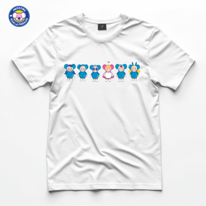 [Awesome Koala Friend] designed T shirts (white, Medium)