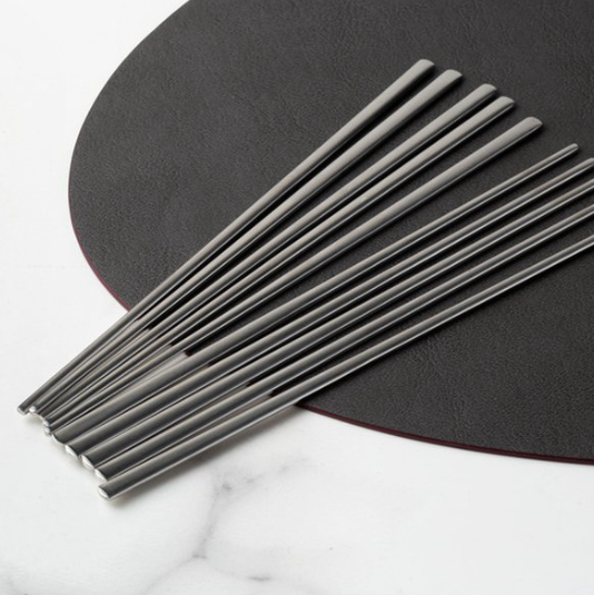 [No Brand] Stainless Chopsticks 5 set