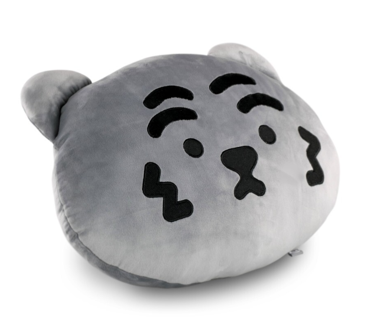 [Muzik Tiger] Tiger Face Mochi Cushion Grey