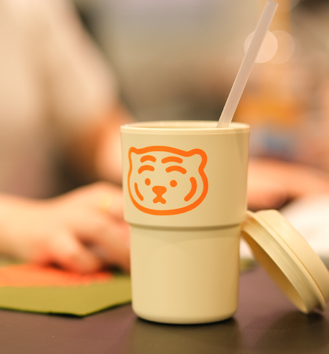 [Muzik Tiger] Fatty Tumbler Ivory 350ml
