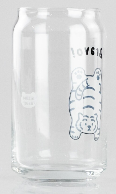 [Muzik Tiger] Beer Can Glass White 470ml
