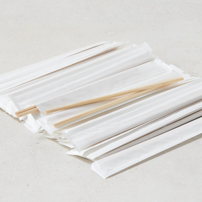 [No Brand] Disposable Wooden Chopsticks 80pcs