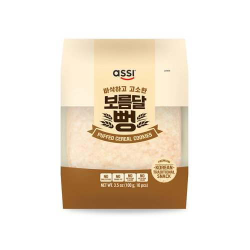 [Assi] Puffed Cereal Cookies 100g - 20EA/CTN