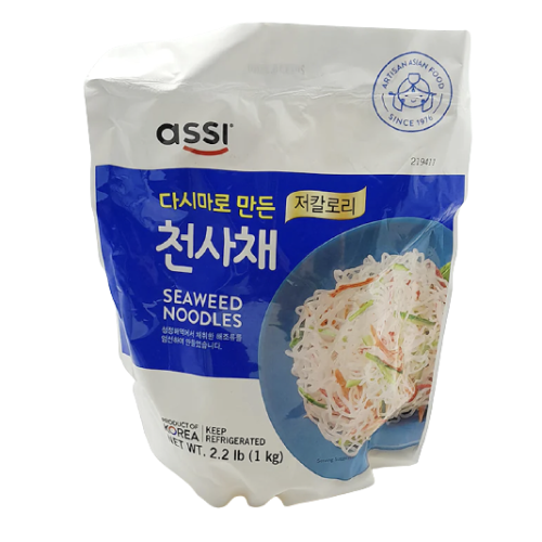 [Assi] Seaweed Noodles 천사채 1kg - 10EA/CTN