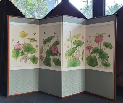 Australia Botanical Artist Original Artwork folding Frame (4pcs)