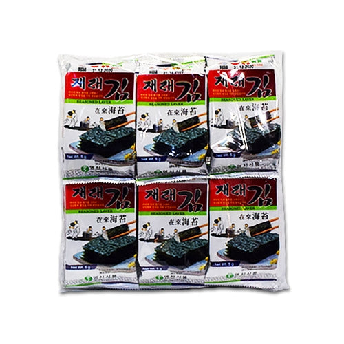 [Youngshin] Seasoned Seaweed (Jaerae Gim) 5g x 12pack - 6EA/CTN