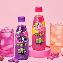 [JARDIN] Zappo Sweet & Sour Soft Candy Sparkling Grape Zero 350ml - 24EA/CTN