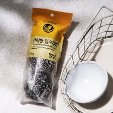 [No Brand] Stainless Steel Scourer 3pcs
