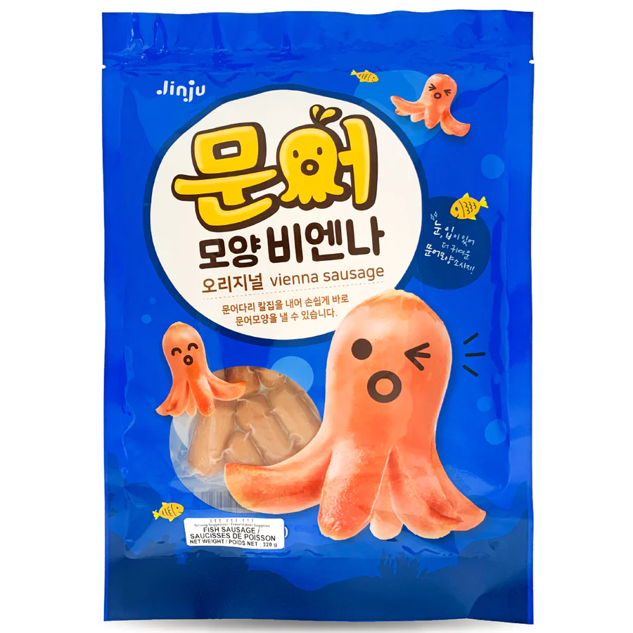 [JINJOOHAM] OCTOPUS VIENNA SAUSAGE (FISH CAKE) 320g*24