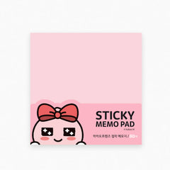 [Kakao Friends] Sticky Note Pad (Apeach-Ribbon Theme)
