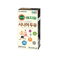 [Dr.Chung's Food] Vegemil 5060 Soymilk for Senior Citizen Pack 190ml_16*6EA/CTN