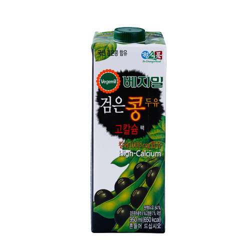 [Dr.Chung's Food] Vegemil Black Bean Soymilk High Calcium Pack 950ml_12EA/CTN