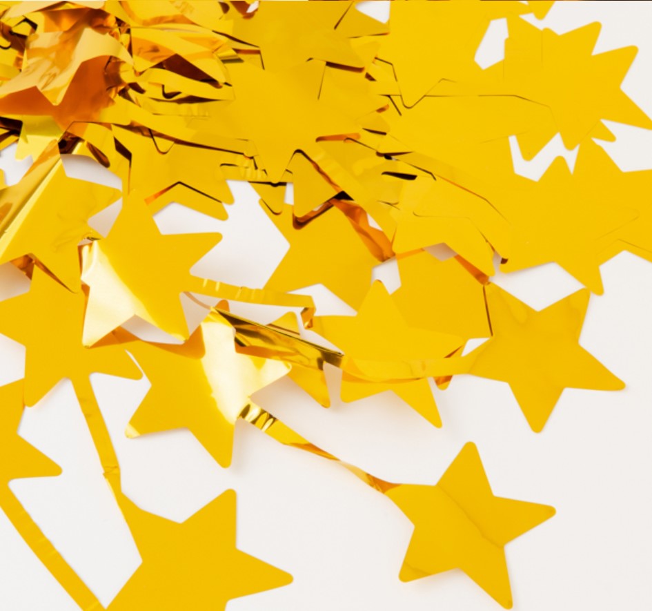 [Artbox] Party Curtain Gold Stars