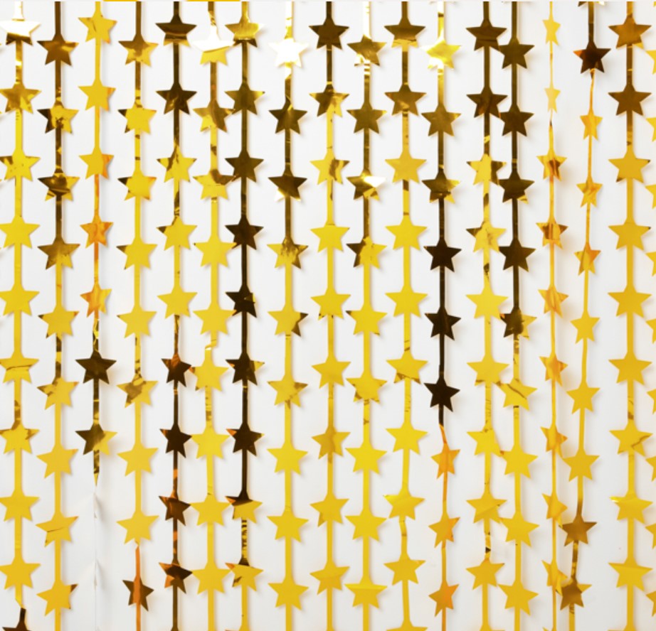 [Artbox] Party Curtain Gold Stars