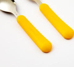 [Artbox] Kids Spoon & Fork Set - Yellow