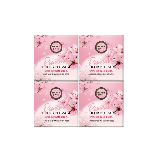 [Happy Bath] Romantic Cherry Blossom Perfume Soap 4EA - 10EA/CTN