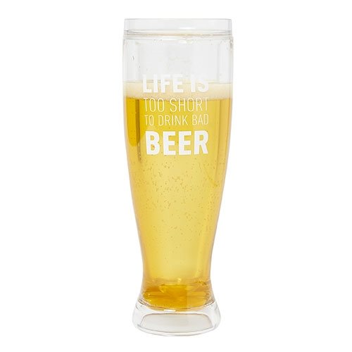 [Artbox] Beer Glass - Lift Is Too Short To Drink Bad Beer
