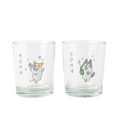 [Artbox] Soju Glass Set - Let's have a drink - Dog Series 78ml x 2pack