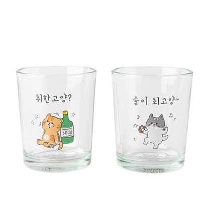 [Artbox] Soju Glass Set - Cat Series 78ml x 2pack