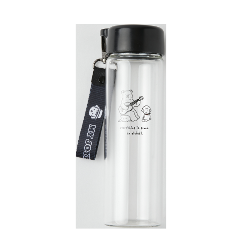 [Artbox] Glass Bottle 350ml - Black