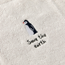 [Artbox] Face Towel (Grey Penguin)