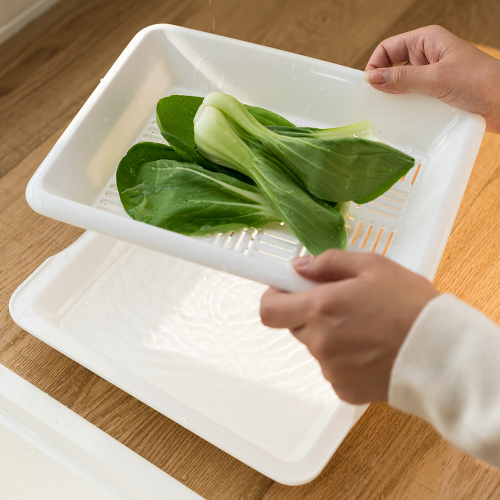 [Blanc] Square Bowl Medium 215 x 287 x 40mm White - 20EA/CTN