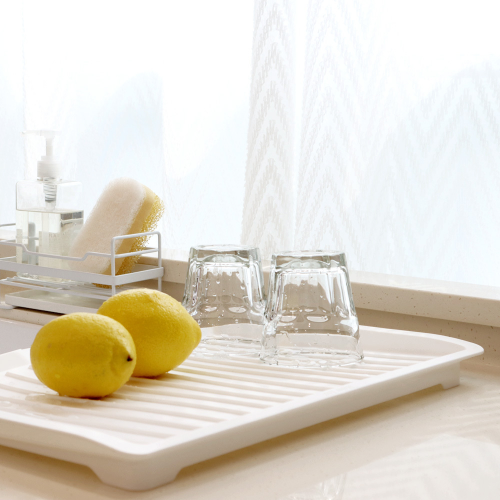 [Blanc] Dish Drying Tray White 447 x 309 x 33mm
