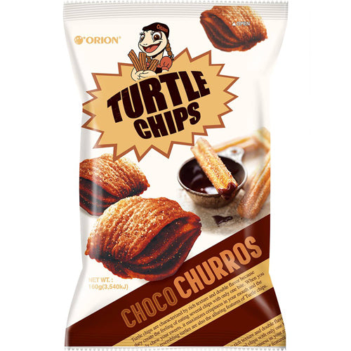 [Orion] Turtle Chips Choco Churros Flavour 160g - 12EA/CTN