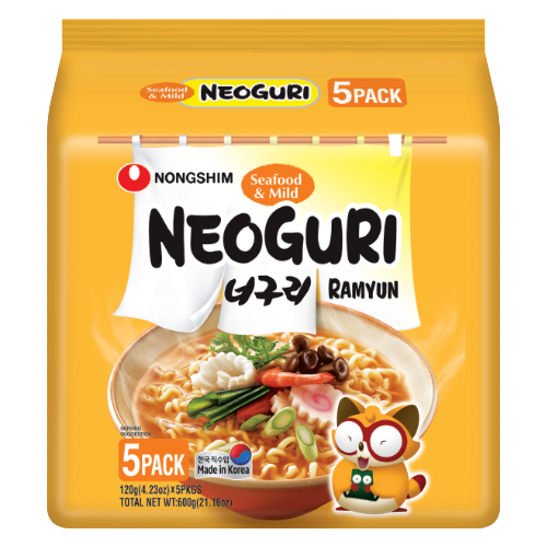 [Nongshim] Neoguri Mild (Multi) 120g x 5pack - 8EA/CTN