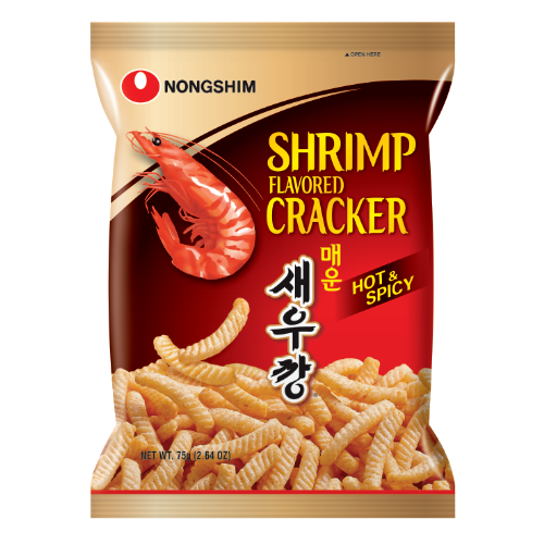 [Nongshim] Shrimp Cracker Hot 75g - 20EA/CTN