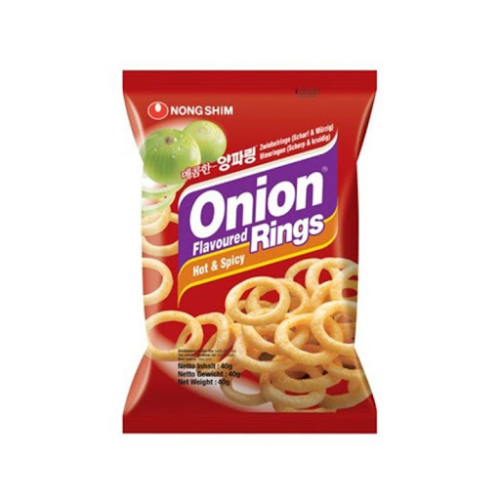 [Nongshim] Onion Flavoured Rings Hot & Spicy 40g - 20EA/CTN