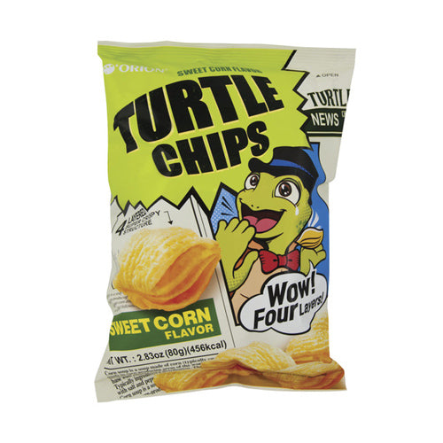 [Orion] Turtle Chips Sweet Corn 80g - 12EA/CTN