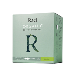 [Rael] Organic Cotton Cover Pads Large - 45EA/CTN