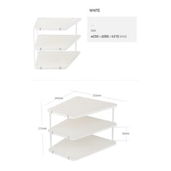 [Franco] Corner Rack (White)