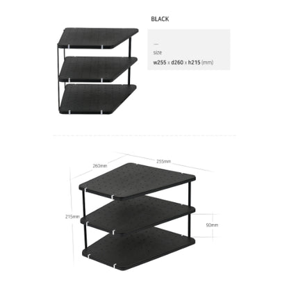 [Franco] Corner Rack (Black)