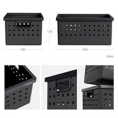 [Franco] Cube Basket Medium (Black)