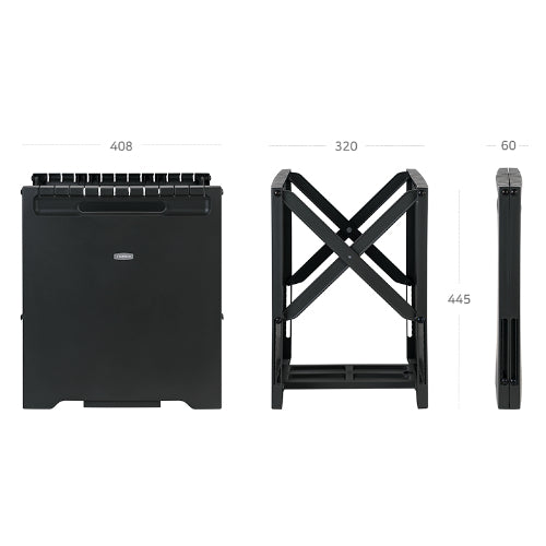 [Franco] Folding Detached Box 45L (Black)