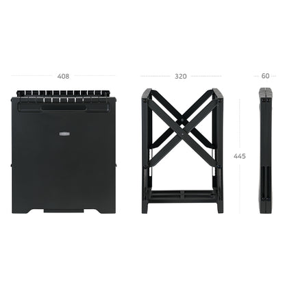 [Franco] Folding Detached Box 45L (Black)