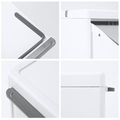 [Franco] Stand Separation Collection Box 3rd Stage Twin Type 60L (White)