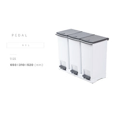 [Franco] Recycling Bin 3rd Stage 60L Pedal Type (Grey)