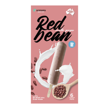 [Icetoto] Red Bean Milk Pops 65ml x 6pcs - 8EA/CTN